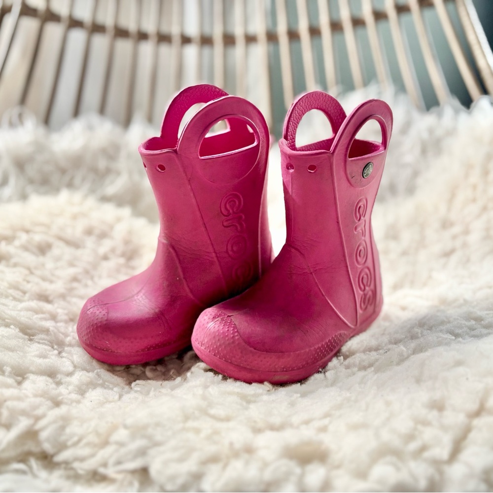 Crocs Kids Handle-It Rainboots Size 9